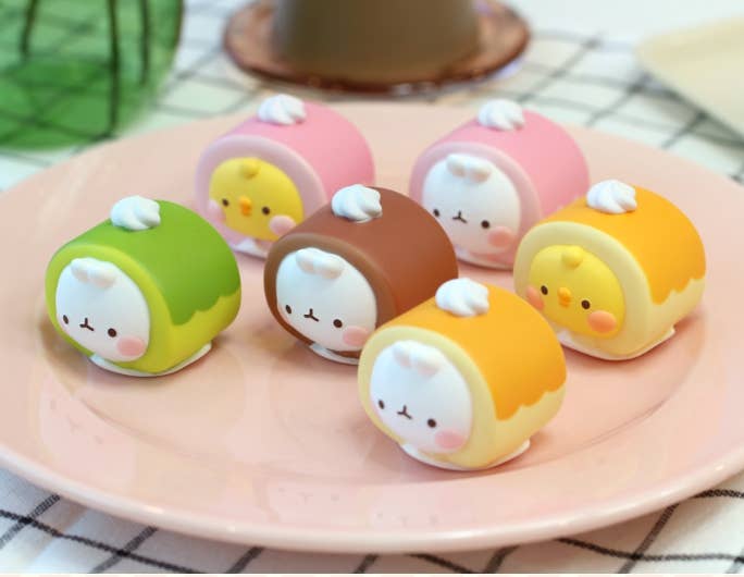 Molang Roll Cake Random Figure Box