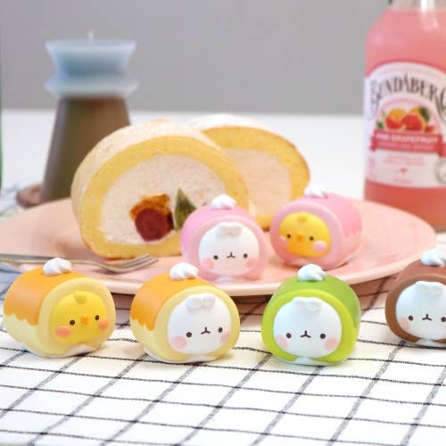 Molang Roll Cake Random Figure Box