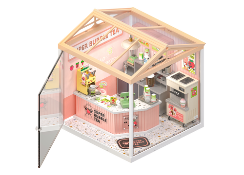 DIY Double Joy Bubble Tea Miniature Kit