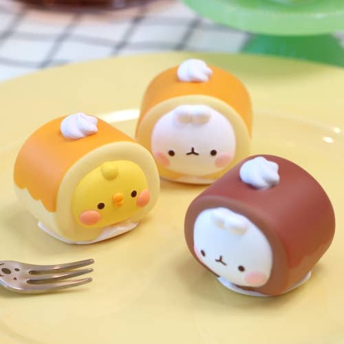 Molang Roll Cake Random Figure Box