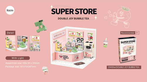 DIY Double Joy Bubble Tea Miniature Kit